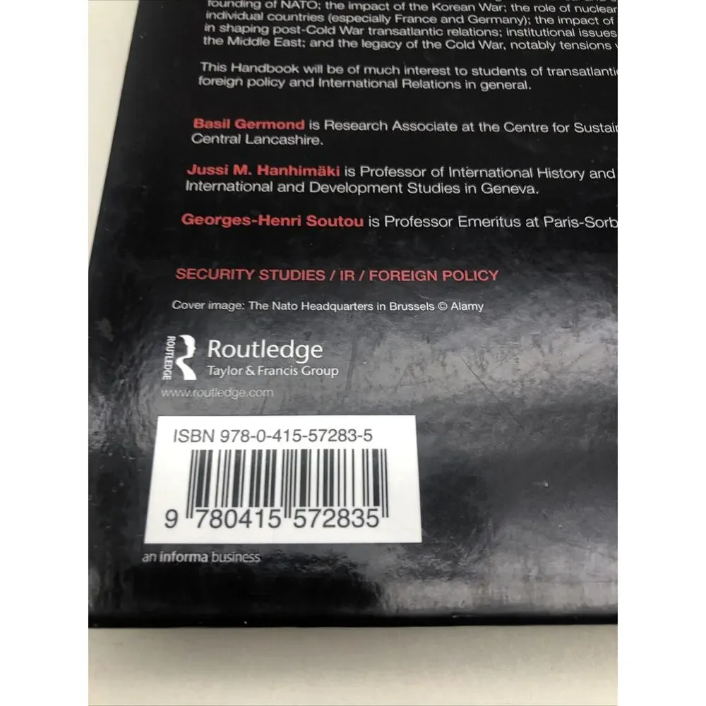 The Routledge Handbook of Transatlantic Security by Jussi Hanhimaki Hardcover